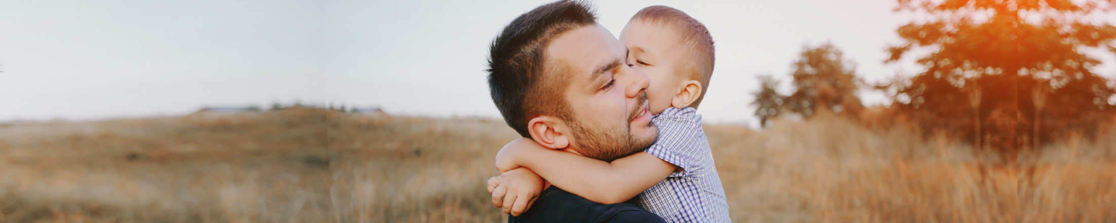 Boy with Father Life and Disability Coverage